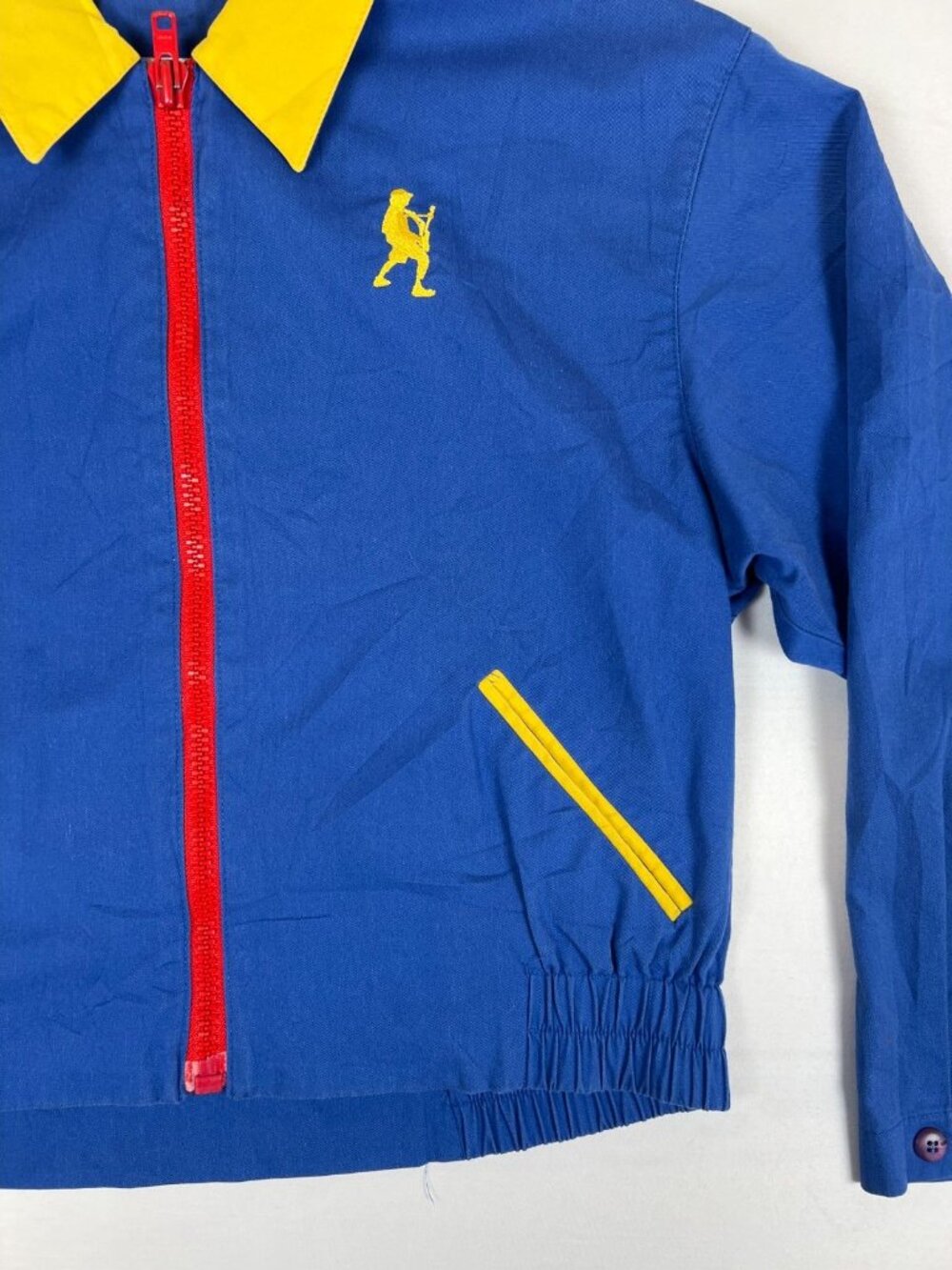 Vintage Suburbans Country Women 8 Full Zip Jacket Blue Yellow Made in USA Retro - Picture 4 of 8